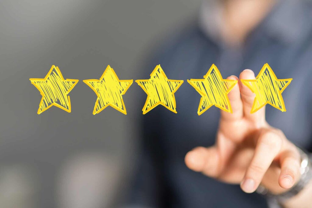review stars