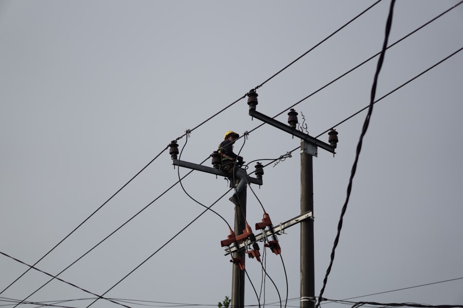 Photo Professional electrician