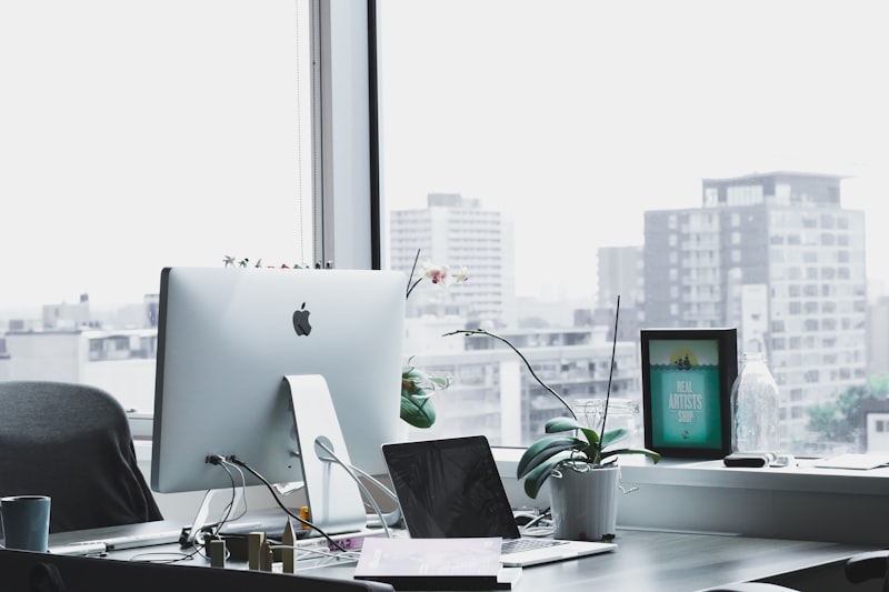 Creative studio workspace - editorial web design process