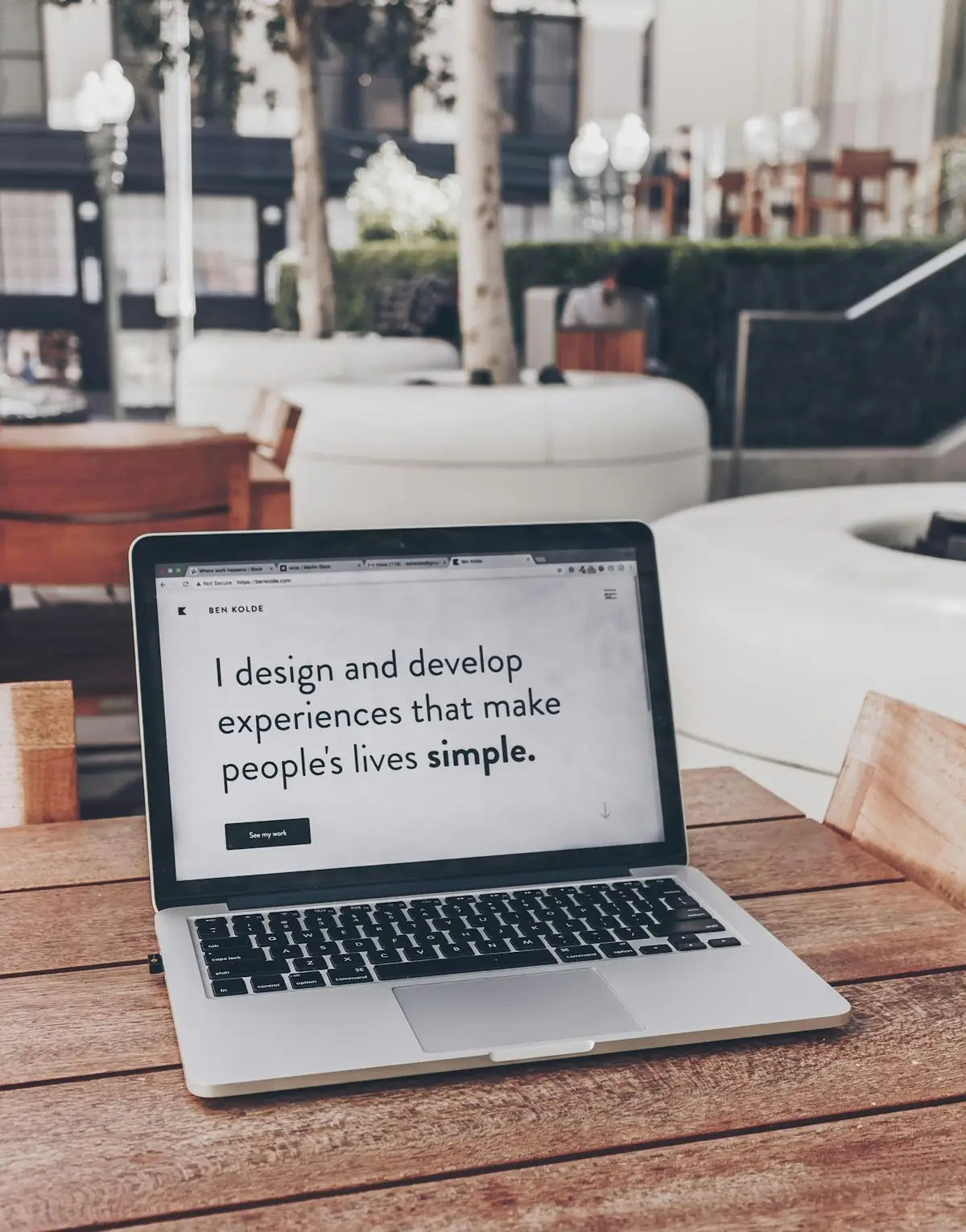 Modern web design workspace