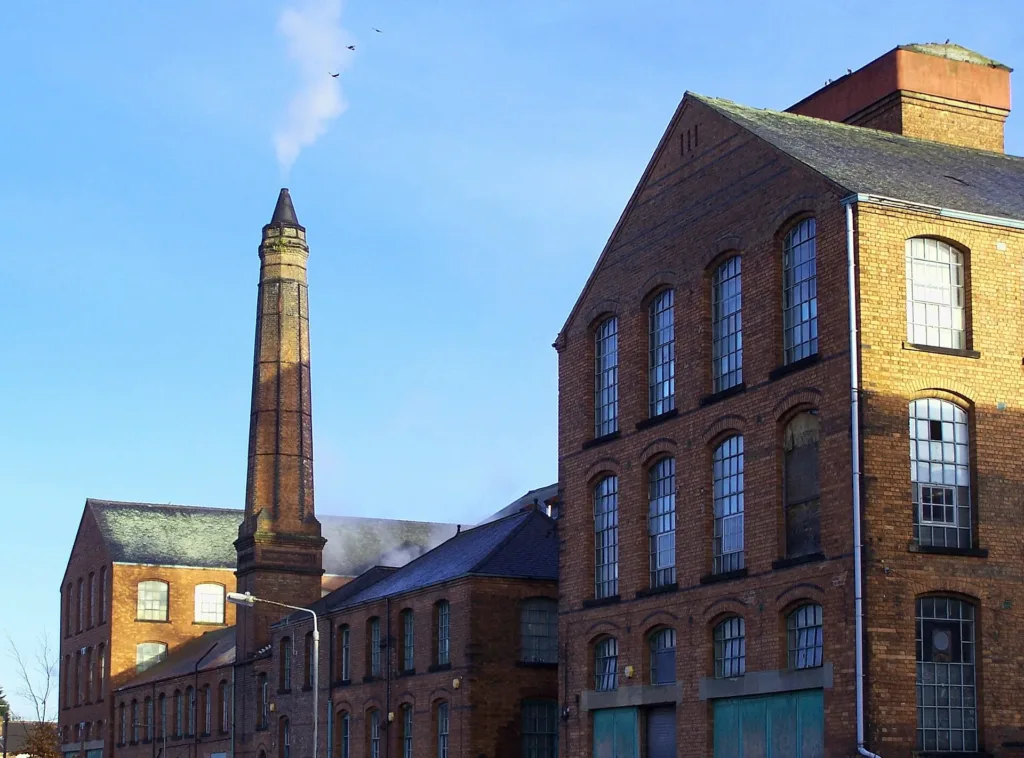 Armstrong's Mill and chimney in Ilkeston