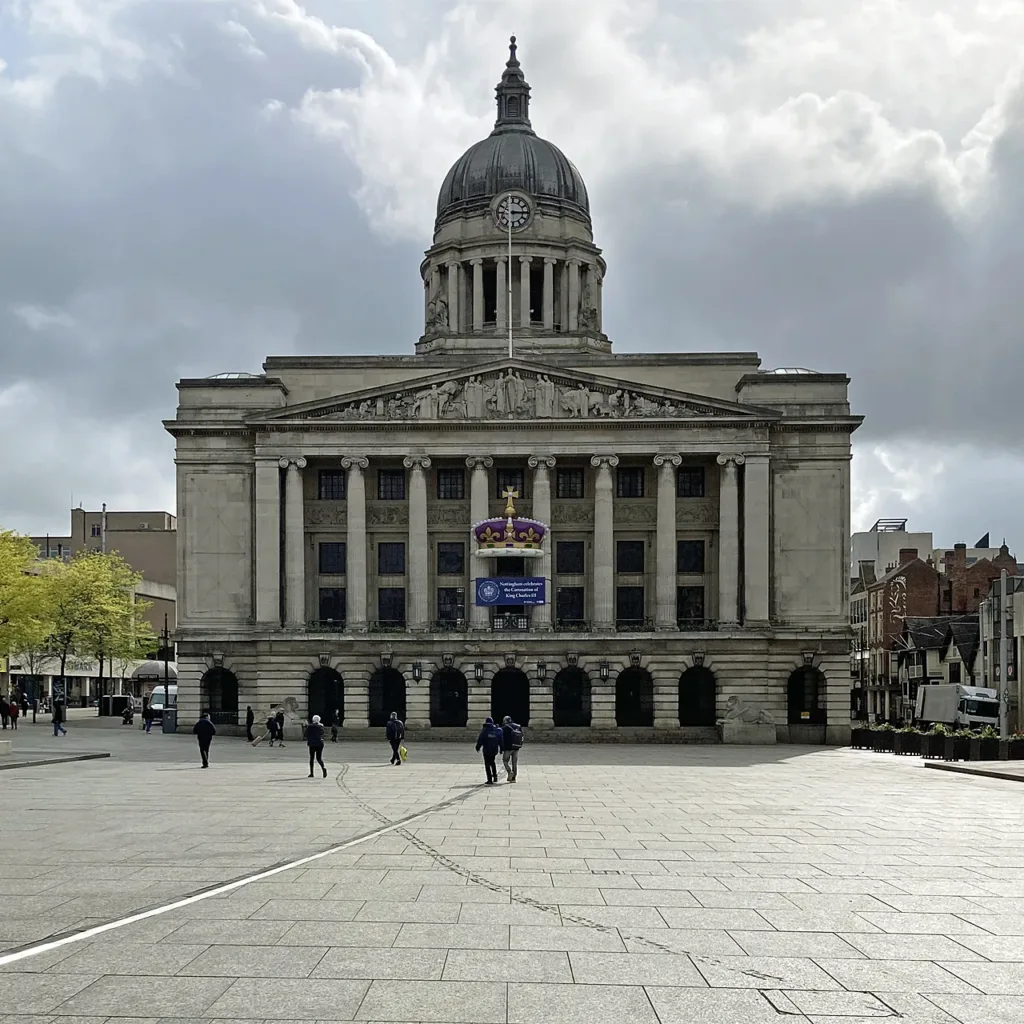 Nottingham Council House overlooking Old Market Square
