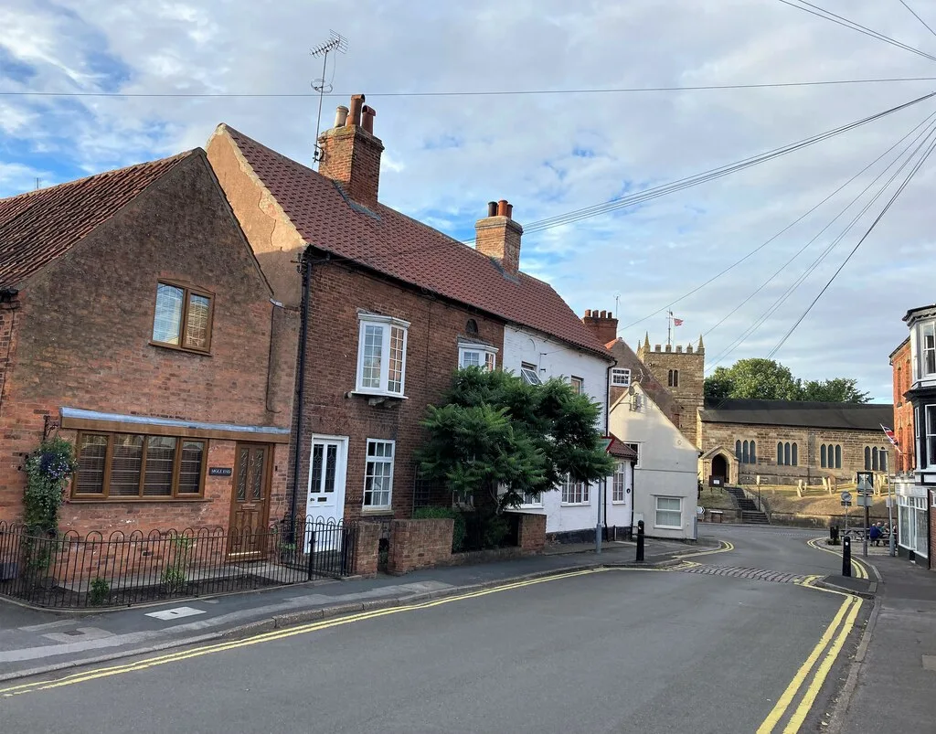 Cottages in the old village centre of Ollerton